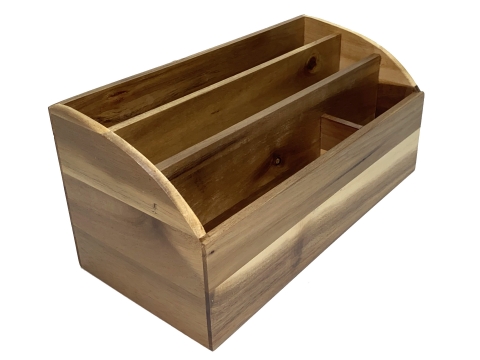 Acacia desktop organizer